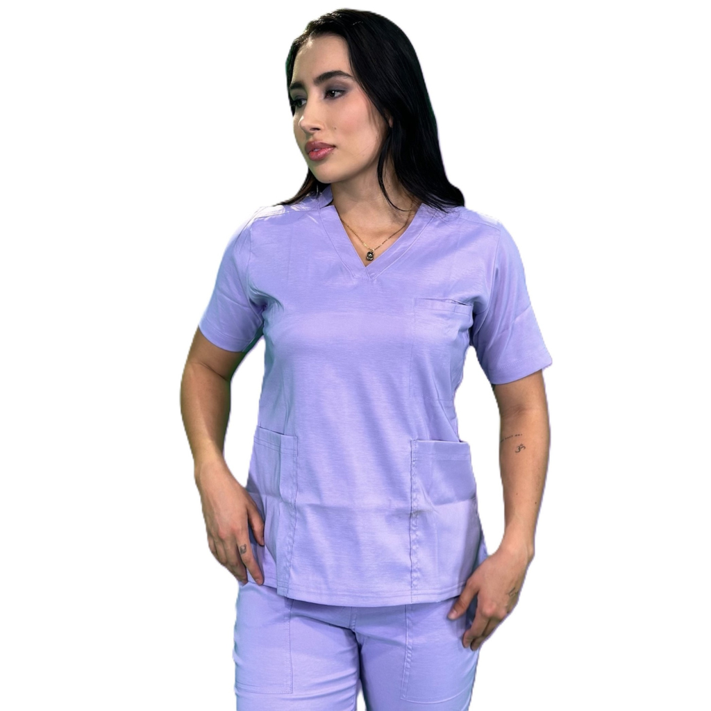 zittro Filipina Médica Stretch Mujer Morado