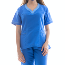 zittro Filipina Médica Clororresistente Mujer Azul Rey